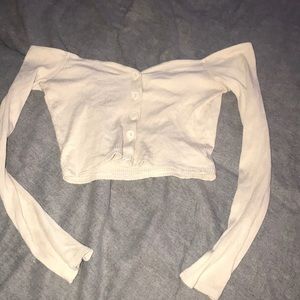 “Talk That Talk” off the shoulder crop top